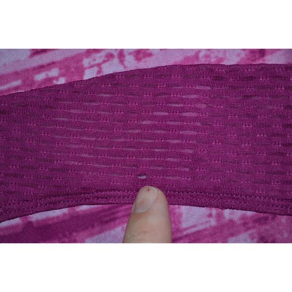 25361 Under Armour Gym Pants Leggings Capris Pink Polyester Size Medium Womens - Picture 5 of 8